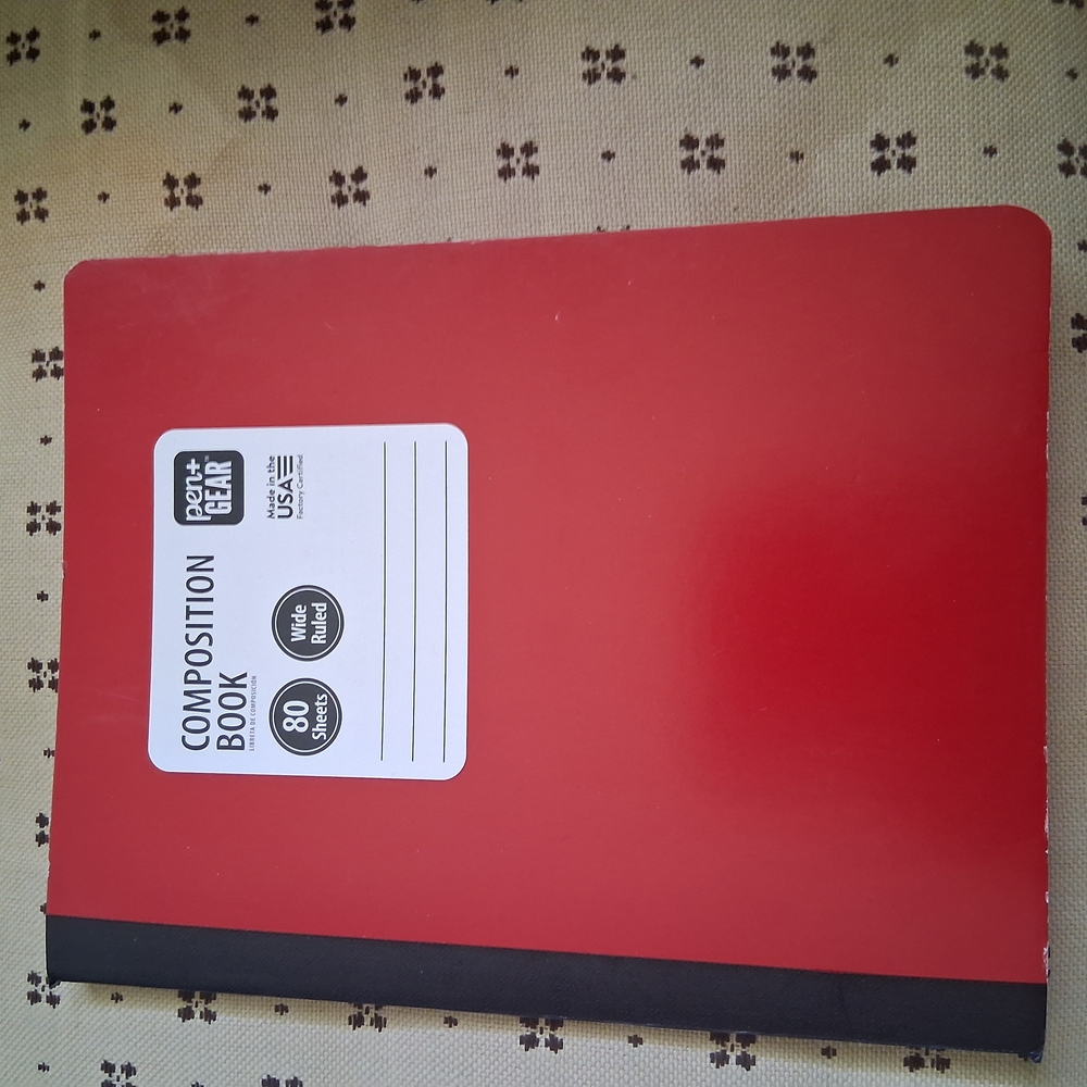 Red Composition Book by Pen+Gear